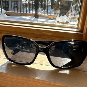 Cole Haan Black Oversized Sunglasses